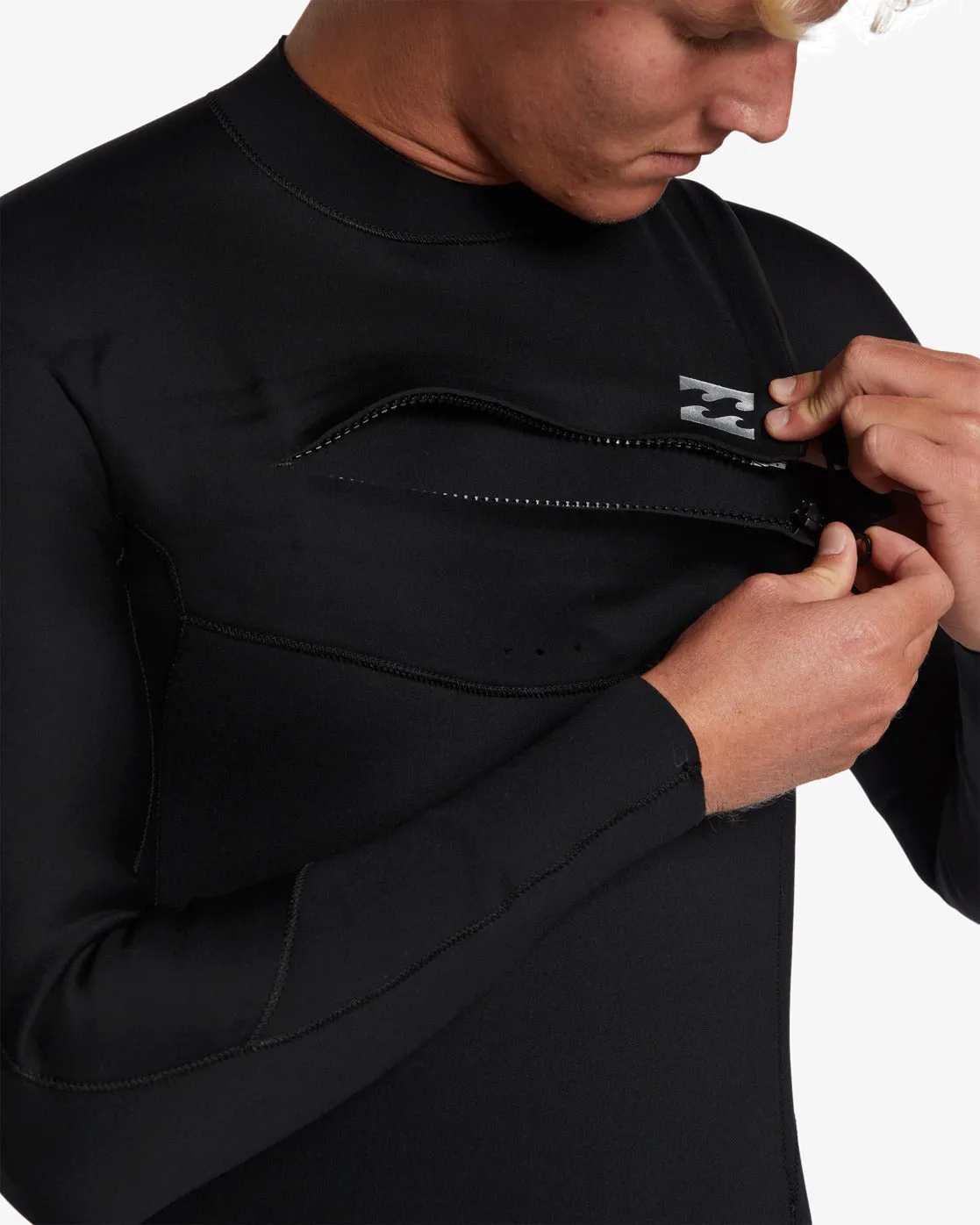 4/3mm Foil GBS Chest Zip Wetsuit - Black Billabong