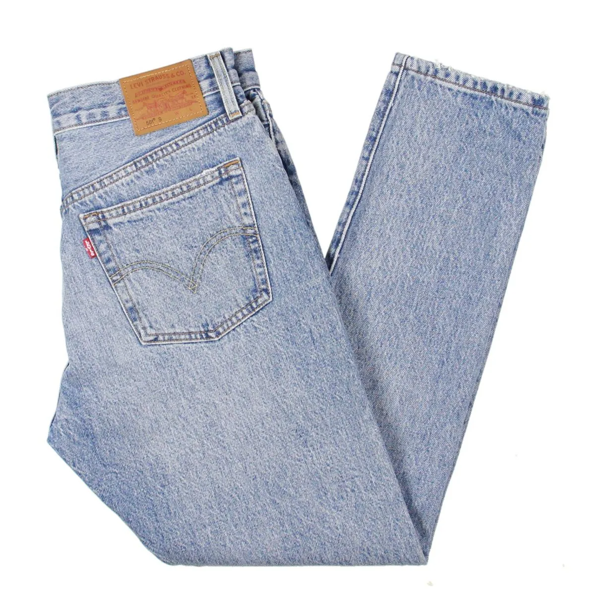 501 Womens Destructed Button Fly Skinny Jeans