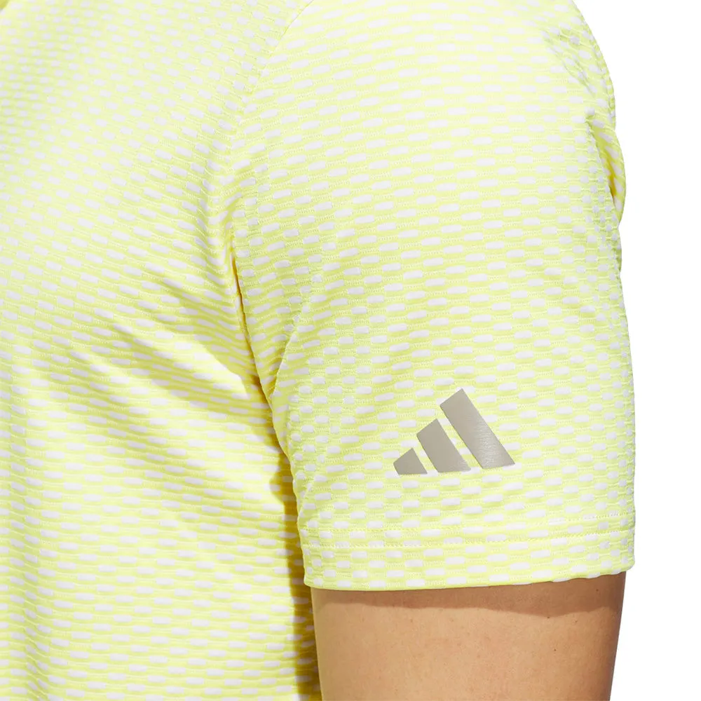 adidas Beyond The Course Textured Polo Shirt - Pure Sulfur
