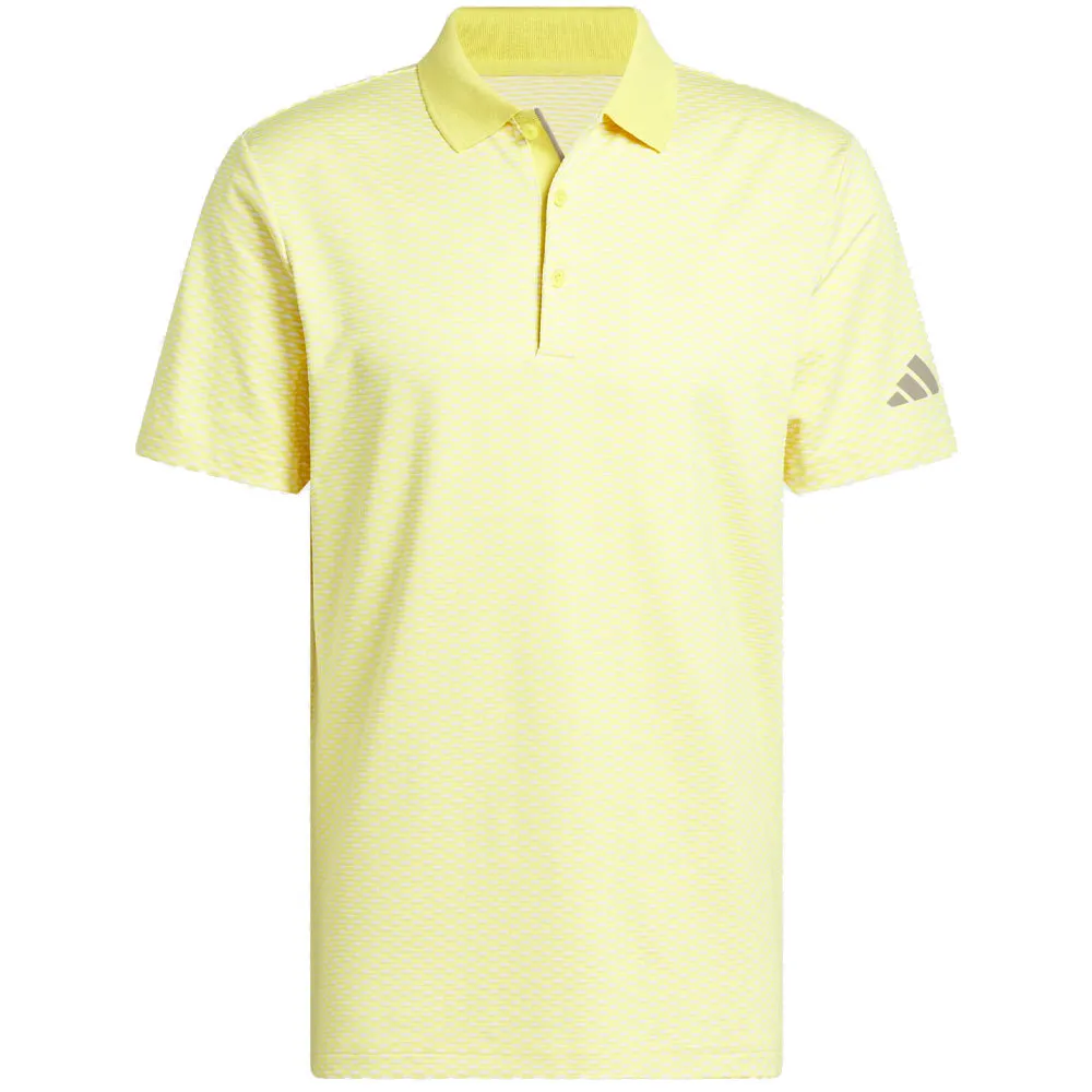 adidas Beyond The Course Textured Polo Shirt - Pure Sulfur