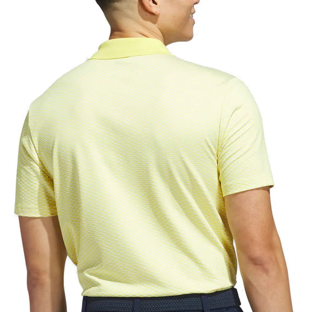 adidas Beyond The Course Textured Polo Shirt - Pure Sulfur