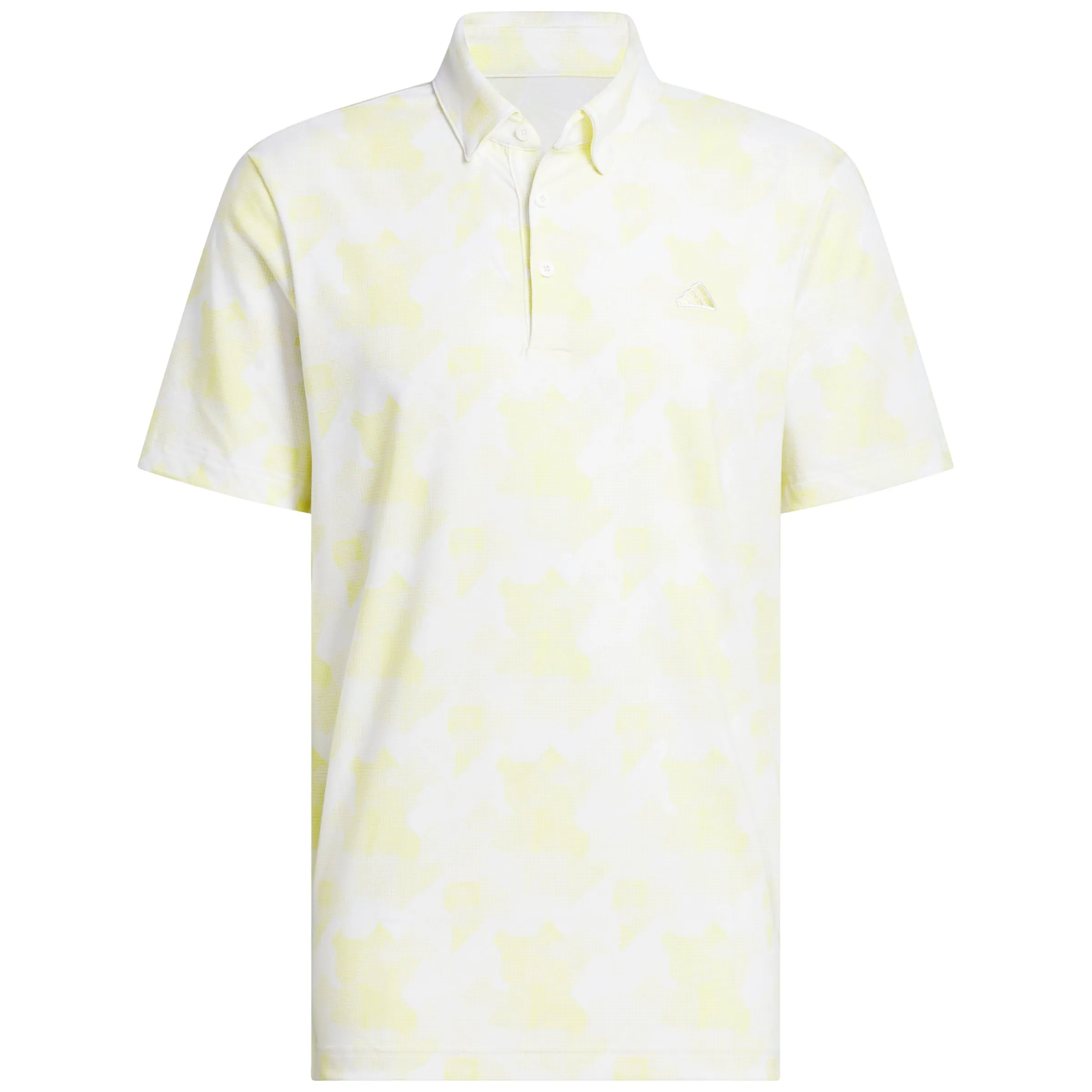 adidas Go-To Printed Polo Shirt - White/Powder Yellow