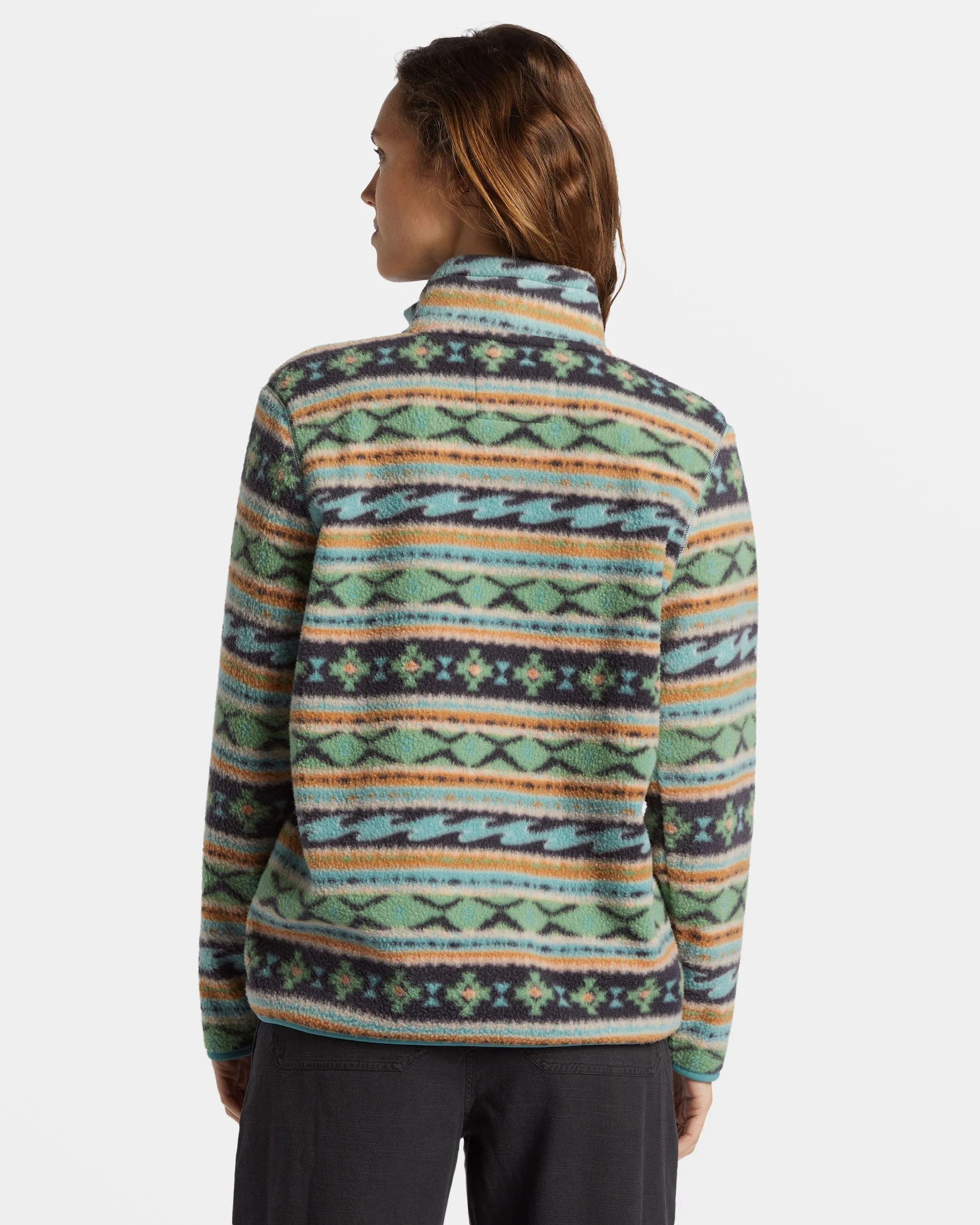 A/Div Boundary Mock 3 Half-Zip Pullover Sweatshirt - Salty Sage Billabong