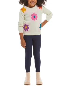 Andy & Evan  Flower Sweater & Legging Set