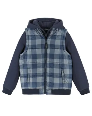 Andy & Evan Hoodie Vest Combo Jacket