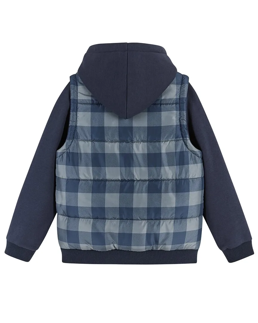Andy & Evan Hoodie Vest Combo Jacket