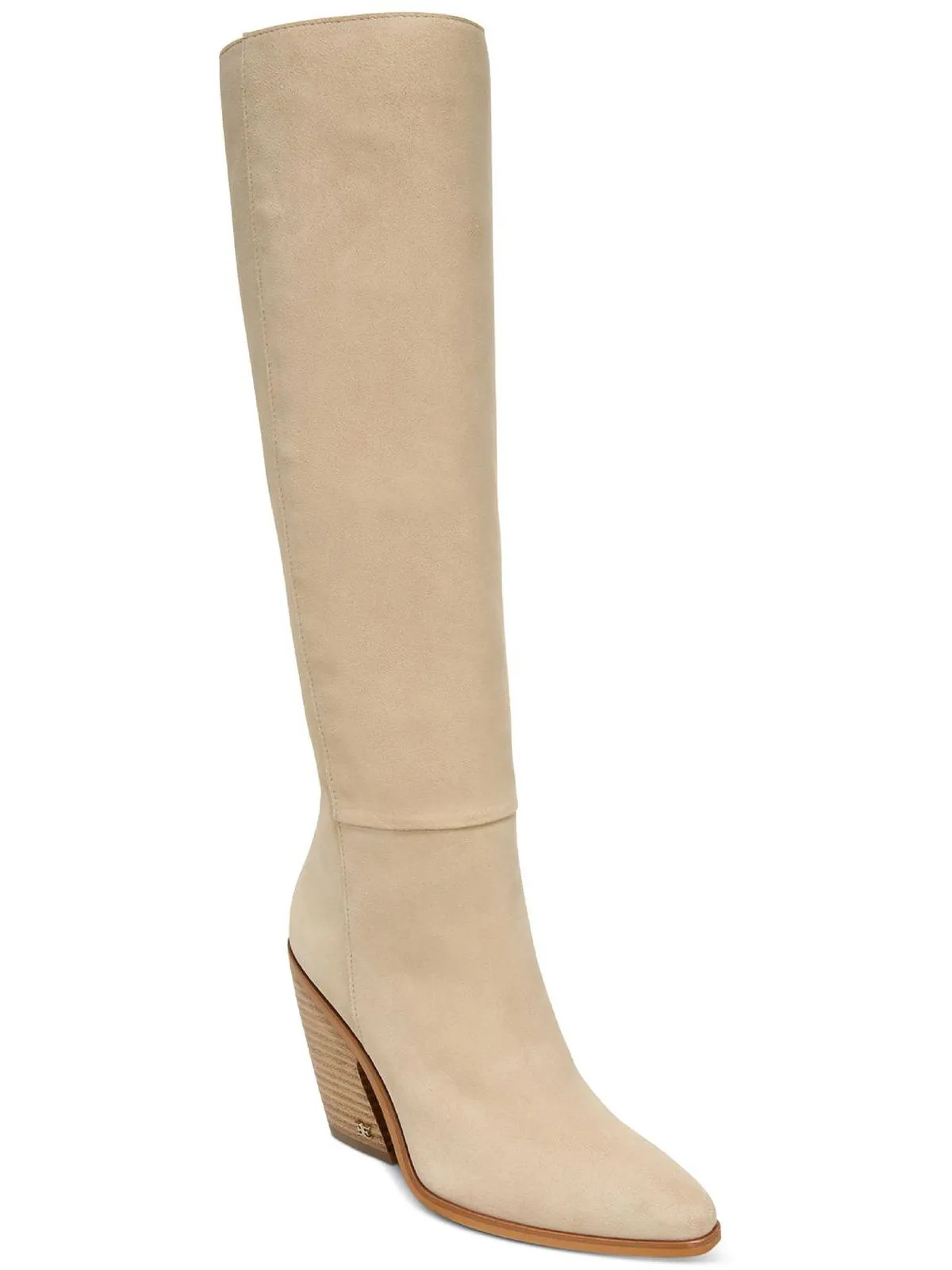 Annabel Womens Zipper Almond Toe Knee-High Boots