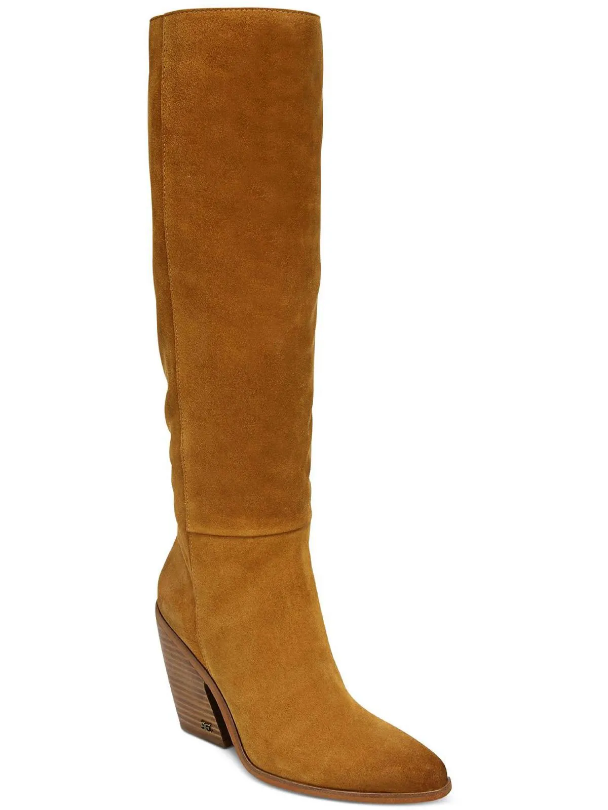 Annabel Womens Zipper Almond Toe Knee-High Boots