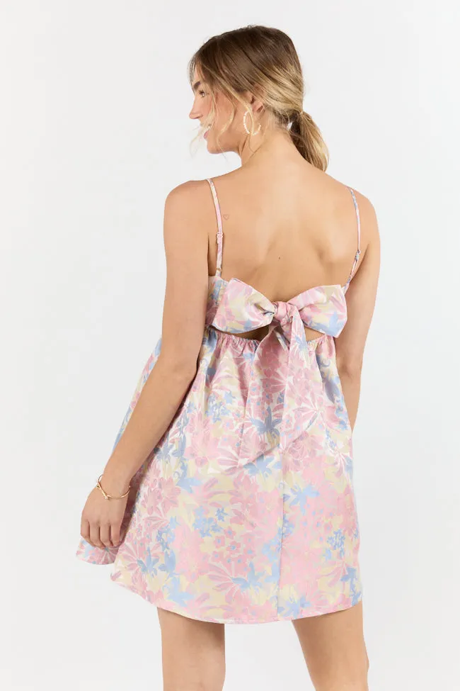 April Showers Multi Jacquard Printed Mini Dress SALE