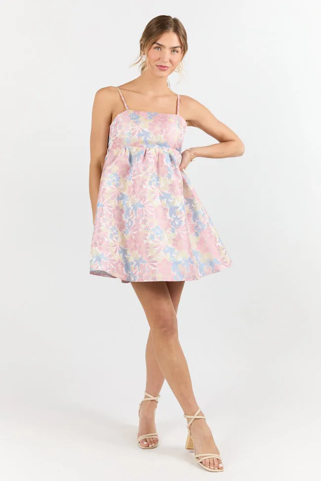 April Showers Multi Jacquard Printed Mini Dress SALE