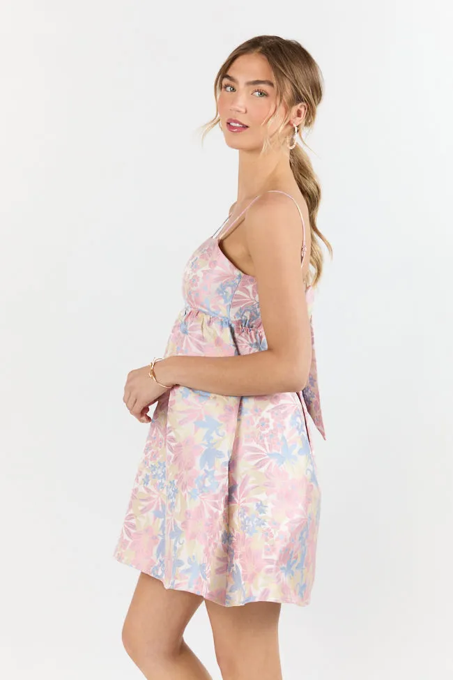 April Showers Multi Jacquard Printed Mini Dress SALE