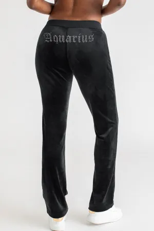 Aquarius Big Bling Velour Track Pants Juicy Couture