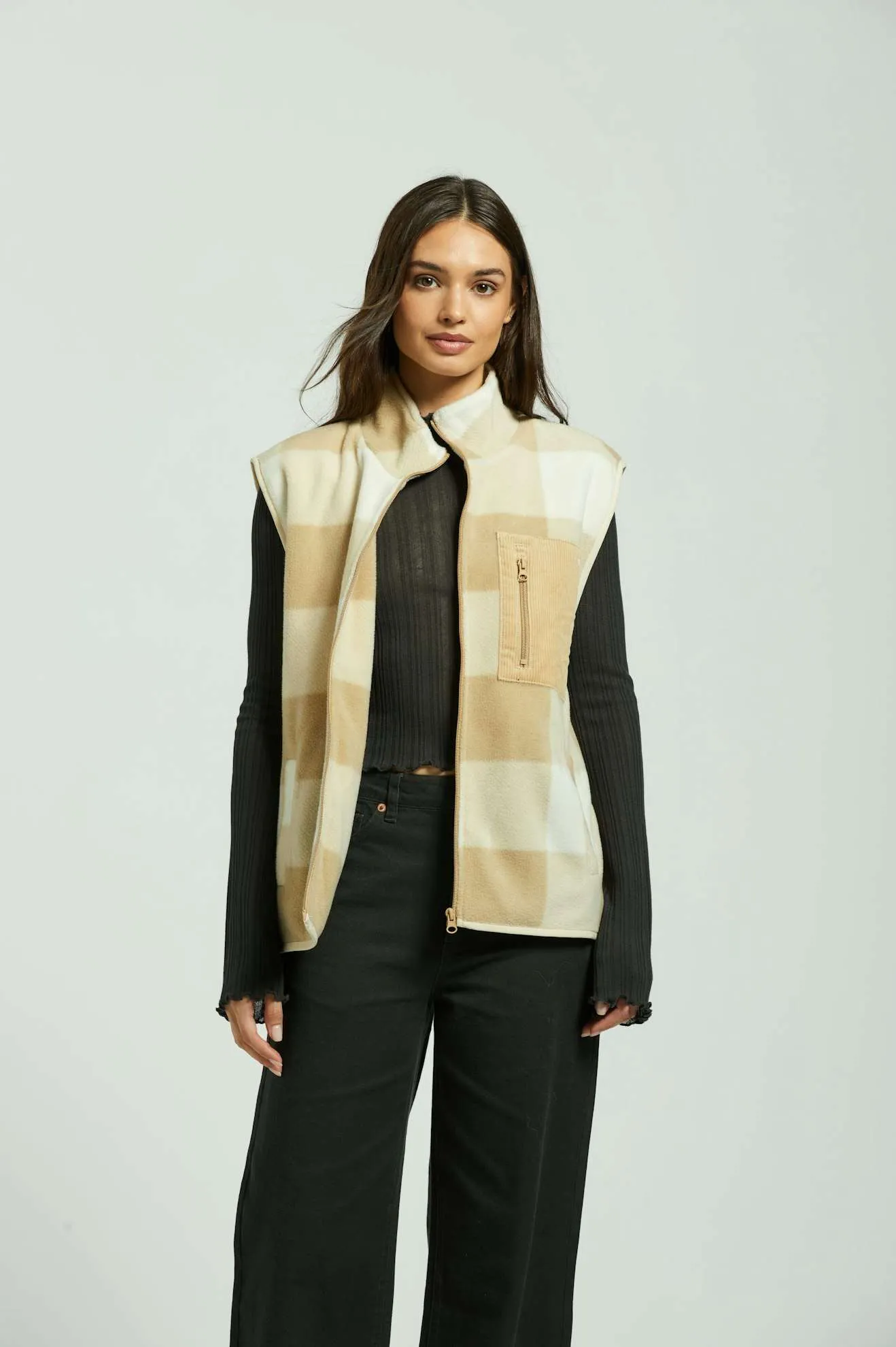 Arctic Fleece Vest - Sand Brixton