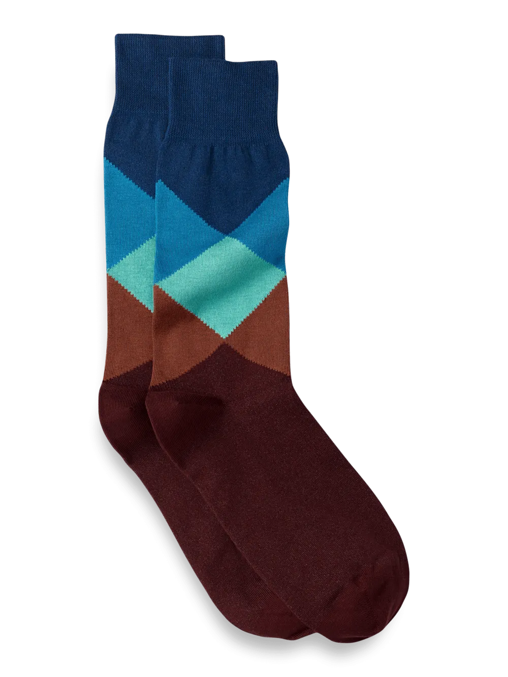 Argyle Cotton Blend Sock - Multi