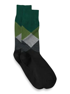 Argyle Cotton Blend Socks - Multi