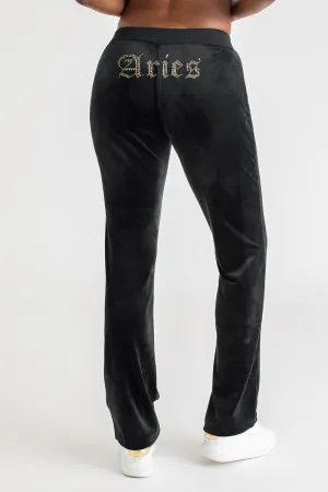 Aries Customizable Big Bling Velour Track Pants Juicy Couture