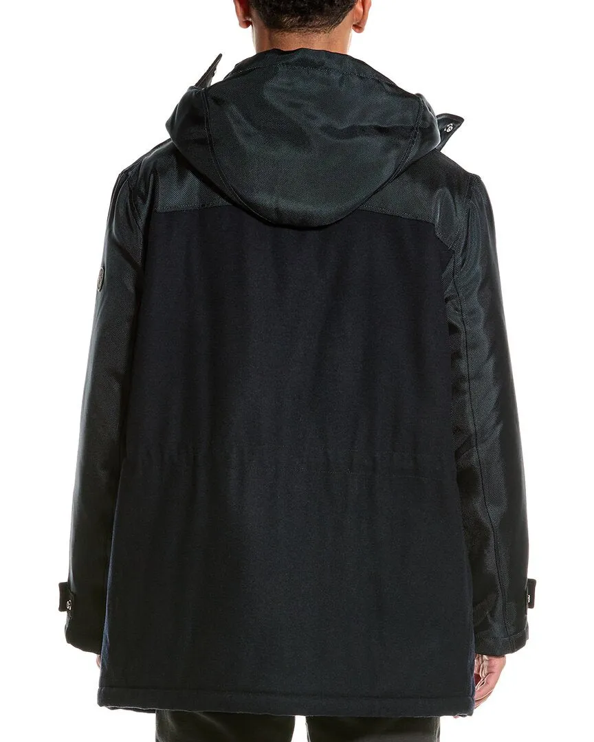 Armani Exchange Caban Wool-Blend Coat