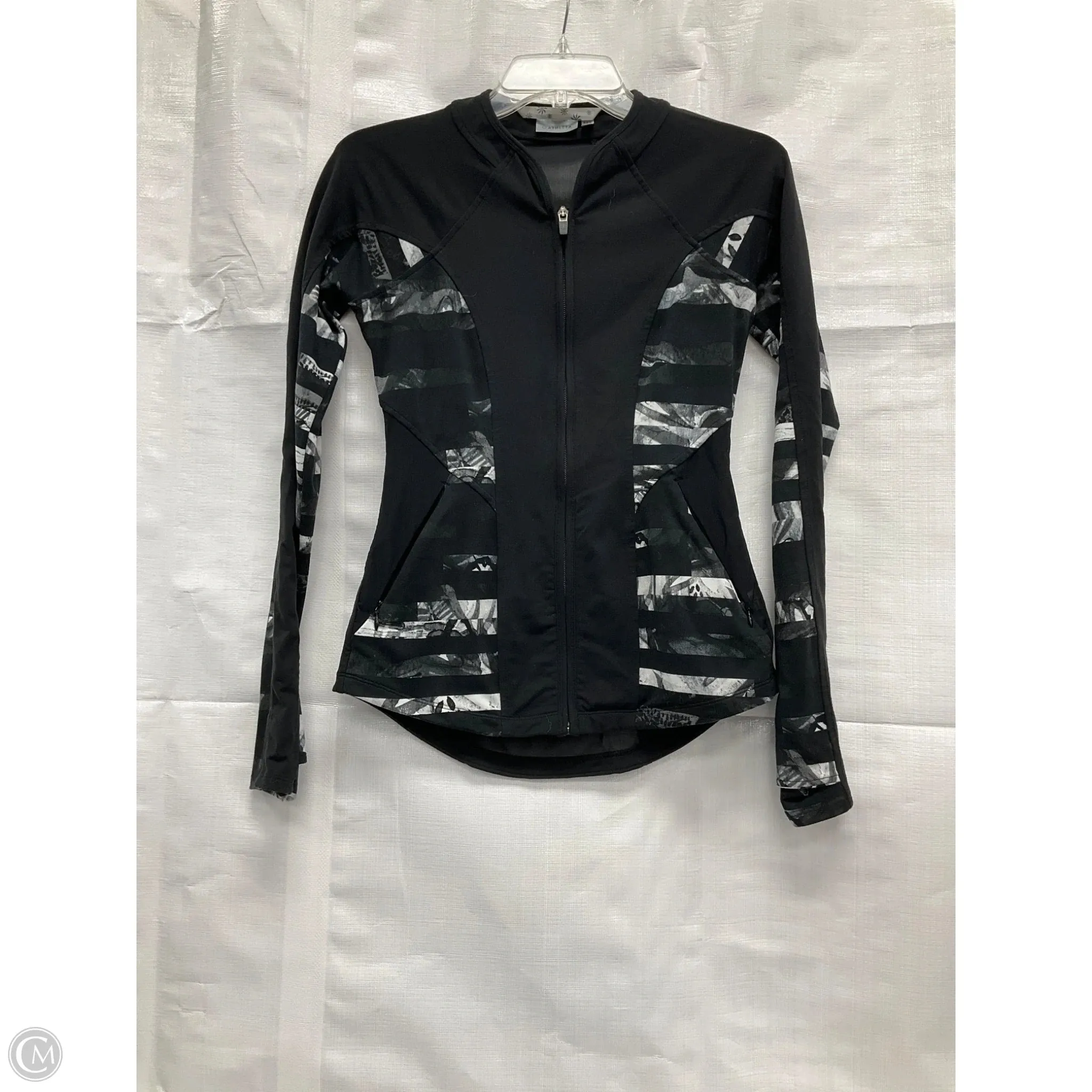 Athletic Jacket By Athleta In Black, Size: Xxs