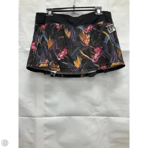 Athletic Skort By Lululemon In Floral Print, Size: 10