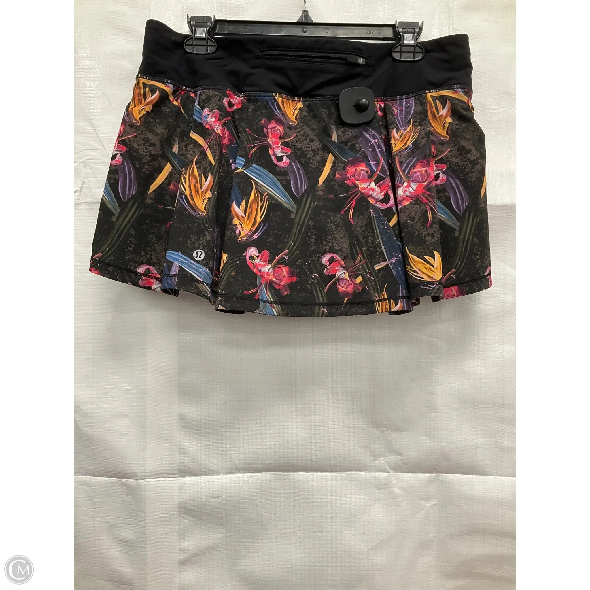 Athletic Skort By Lululemon In Floral Print, Size: 10
