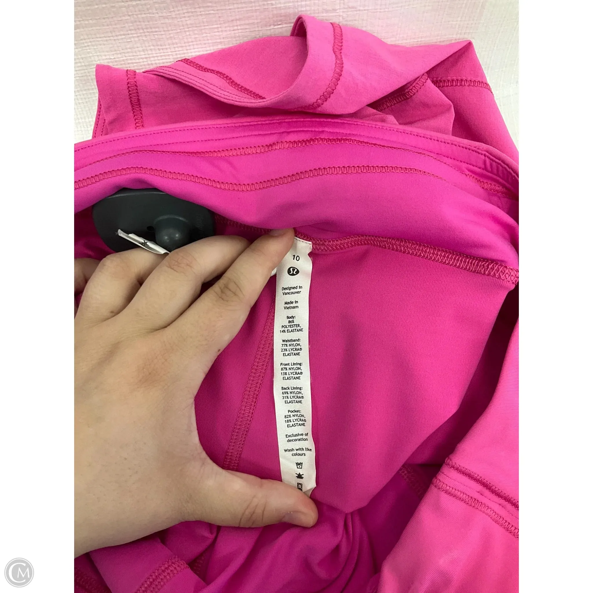 Athletic Skort By Lululemon In Pink, Size: 10