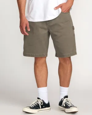 Bad Dog 21" Workwear Shorts - Brown Billabong