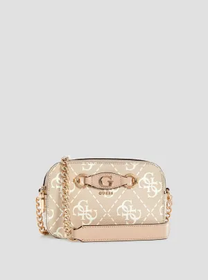 Beige Logo Izzy Camera Bag Guess