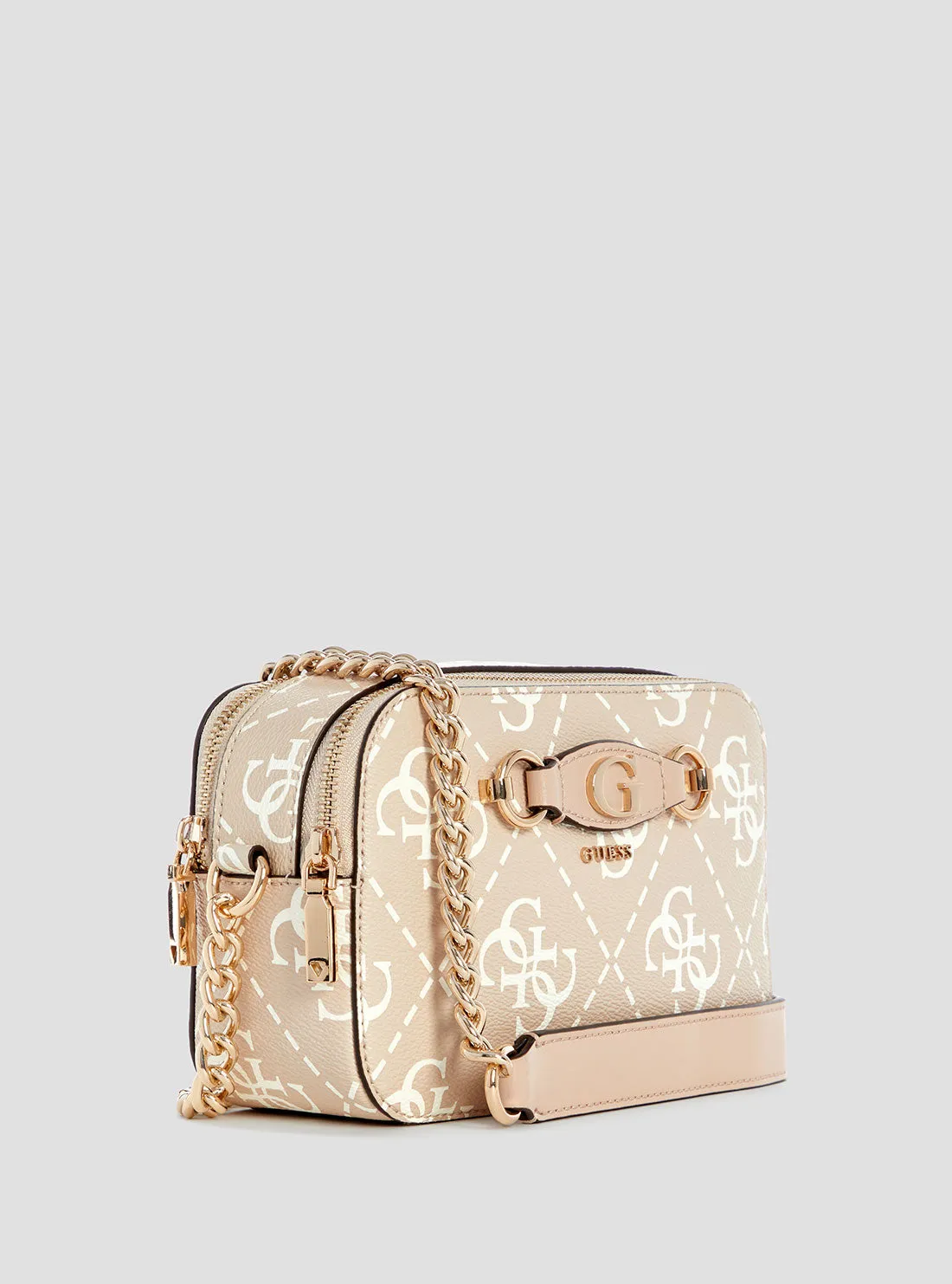 Beige Logo Izzy Camera Bag Guess