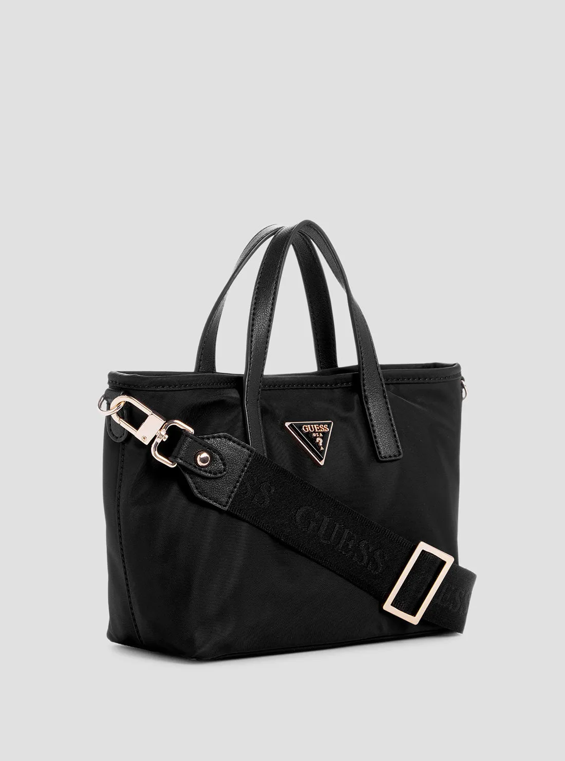 Black Latona Mini Tote Bag Guess