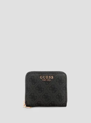 Black Logo Laurel Small Wallet Guess