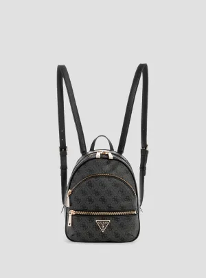 Black Logo Manhattan Backpack Guess