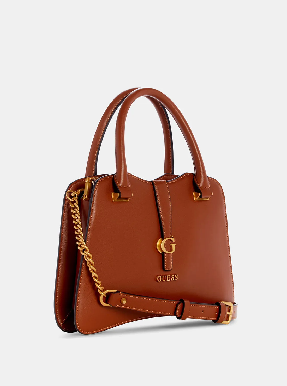 Brown Kuba Small Satchel Guess