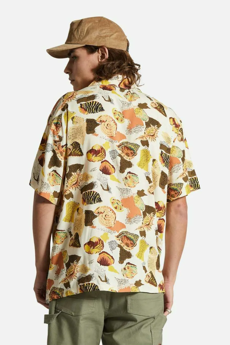Bunker Reserve S/S Camp Collar Woven Shirt - Multi Color Shell Brixton