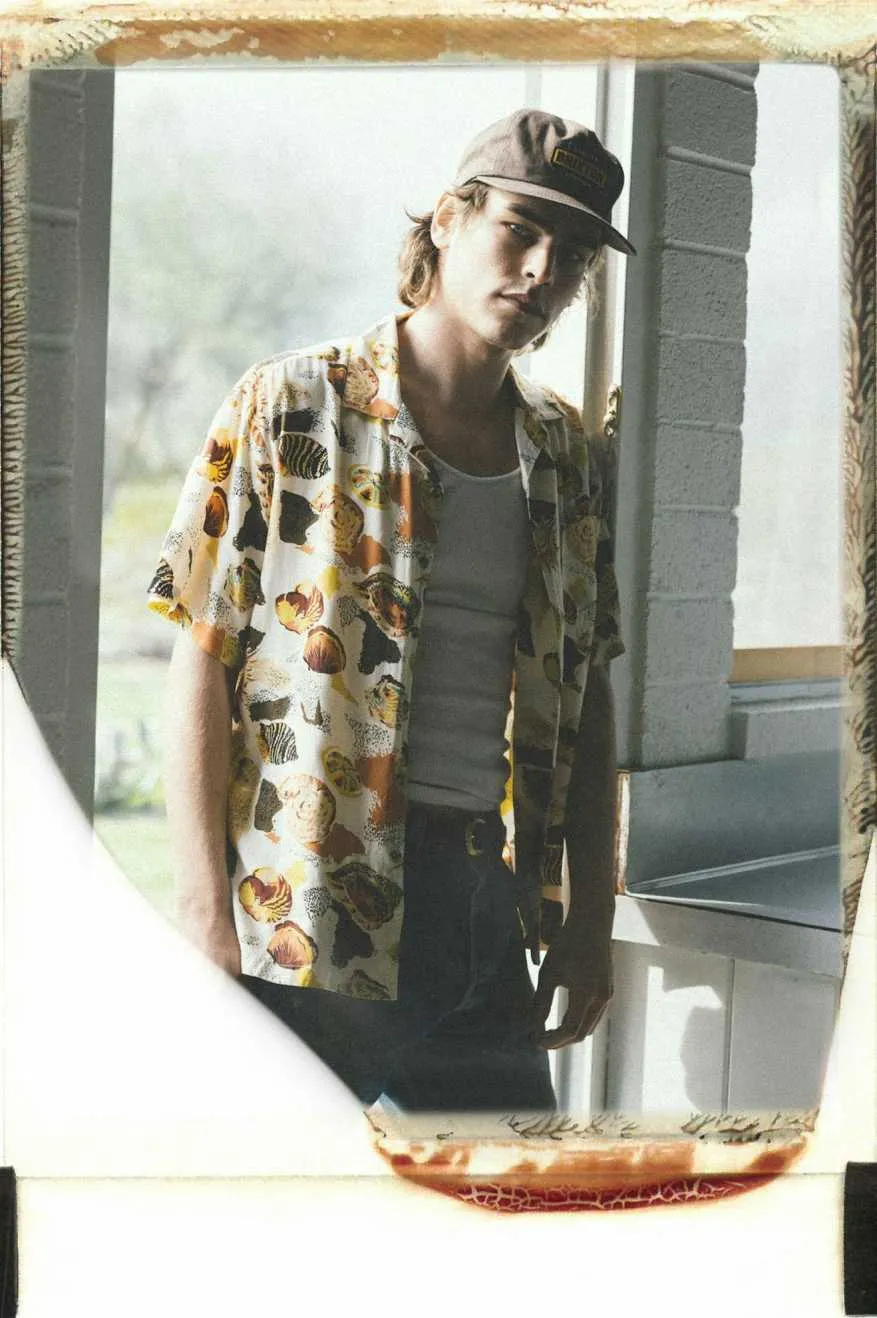 Bunker Reserve S/S Camp Collar Woven Shirt - Multi Color Shell Brixton