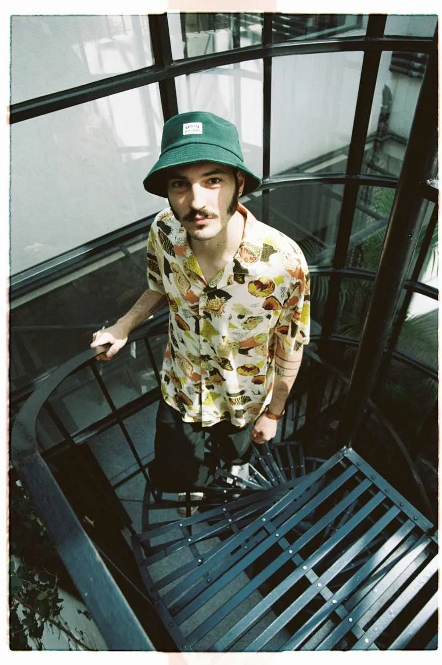 Bunker Reserve S/S Camp Collar Woven Shirt - Multi Color Shell Brixton
