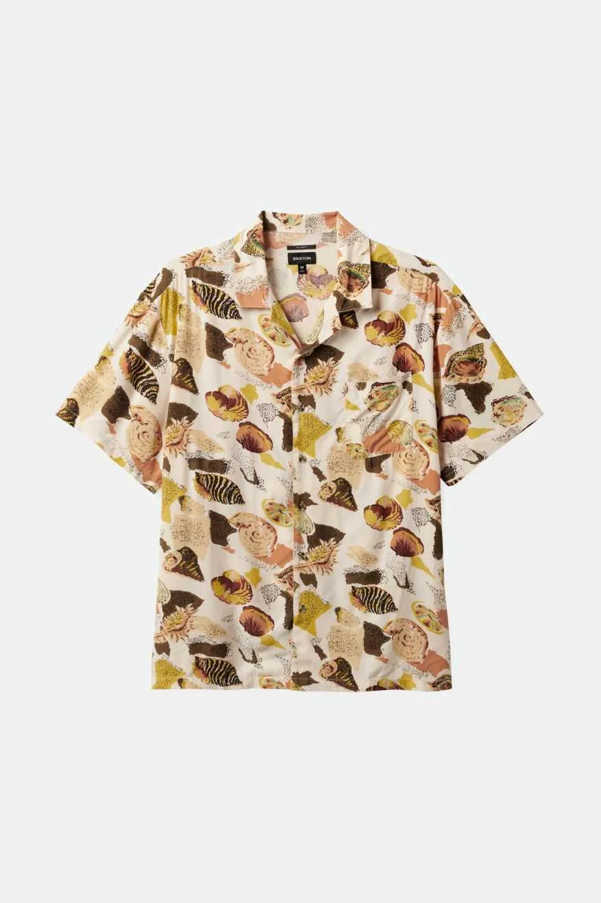 Bunker Reserve S/S Camp Collar Woven Shirt - Multi Color Shell Brixton