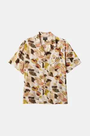 Bunker Reserve S/S Camp Collar Woven Shirt - Multi Color Shell Brixton