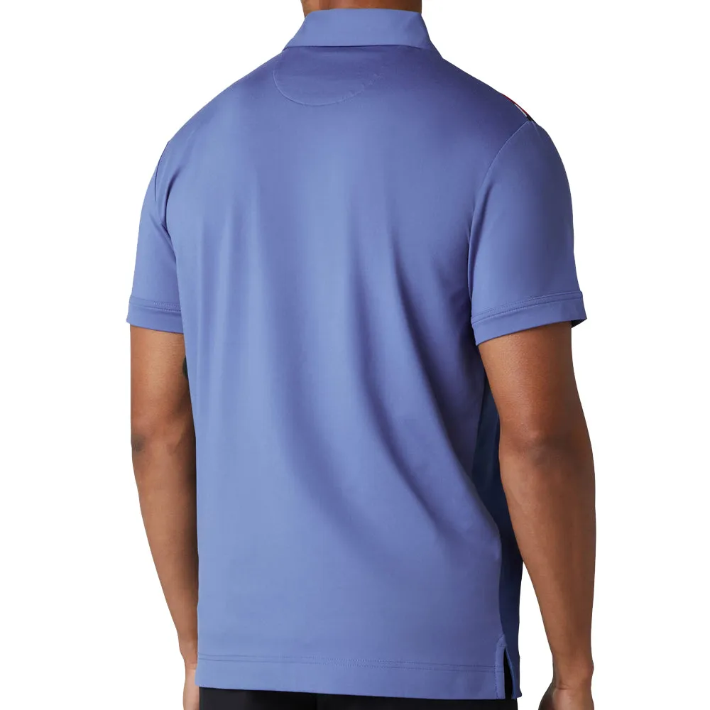 Callaway Ombre 3D Chev Geo Polo Shirt - Bijou Blue