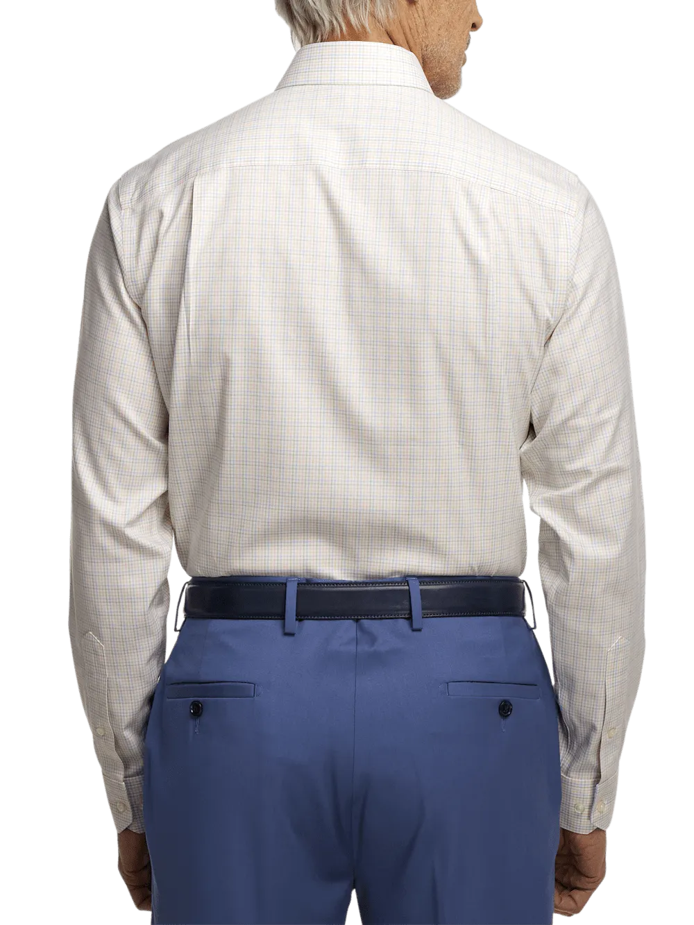 Comfort Stretch Non-Iron Check Dress Shirt - Multi