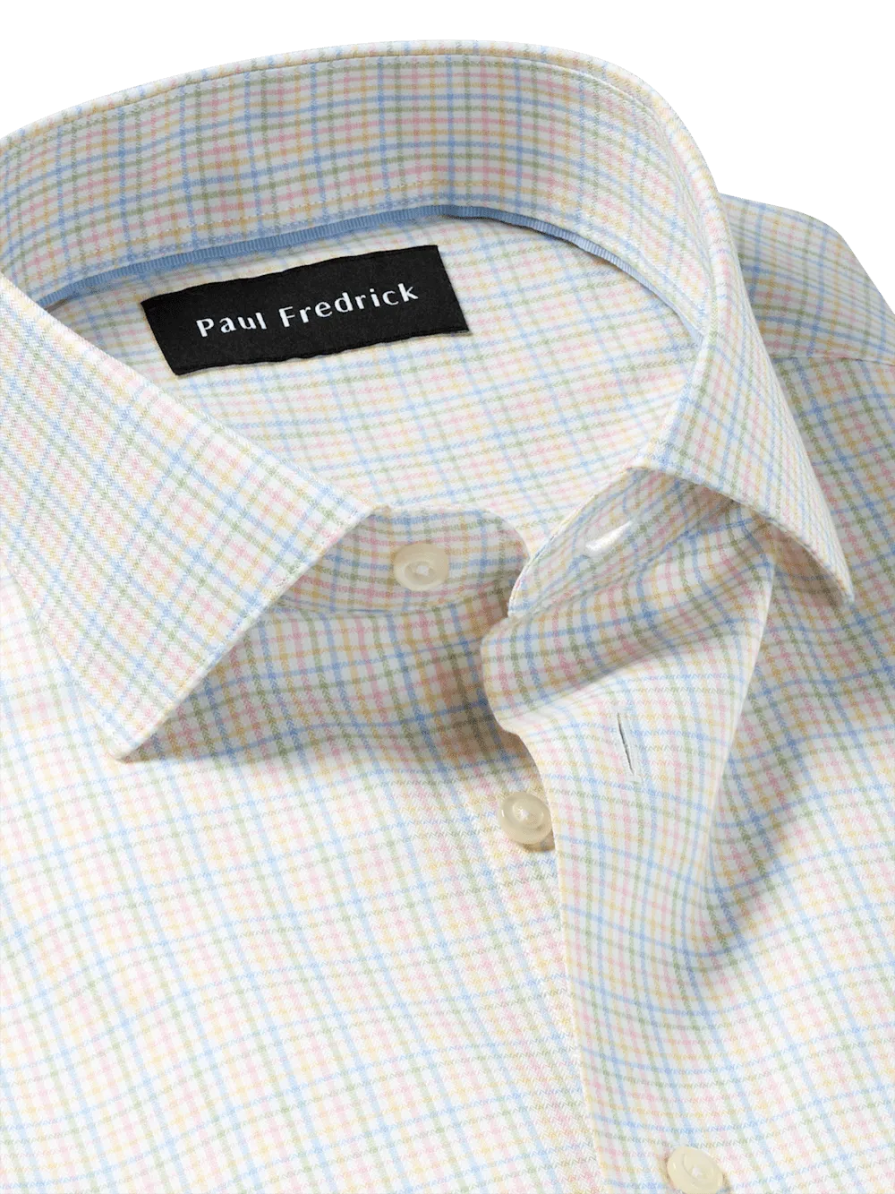 Comfort Stretch Non-Iron Check Dress Shirt - Multi