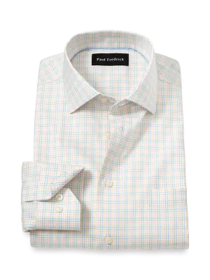 Comfort Stretch Non-Iron Check Dress Shirt - Multi