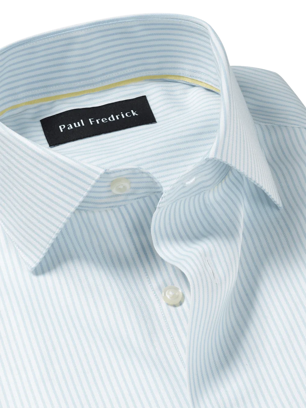 Comfort Stretch Non-Iron Stripe Dress Shirt - Light Blue