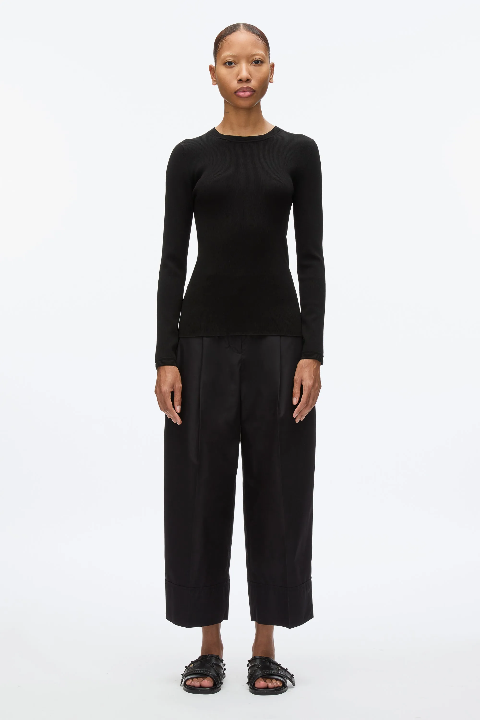 Compact Rib Long Sleeve Tee