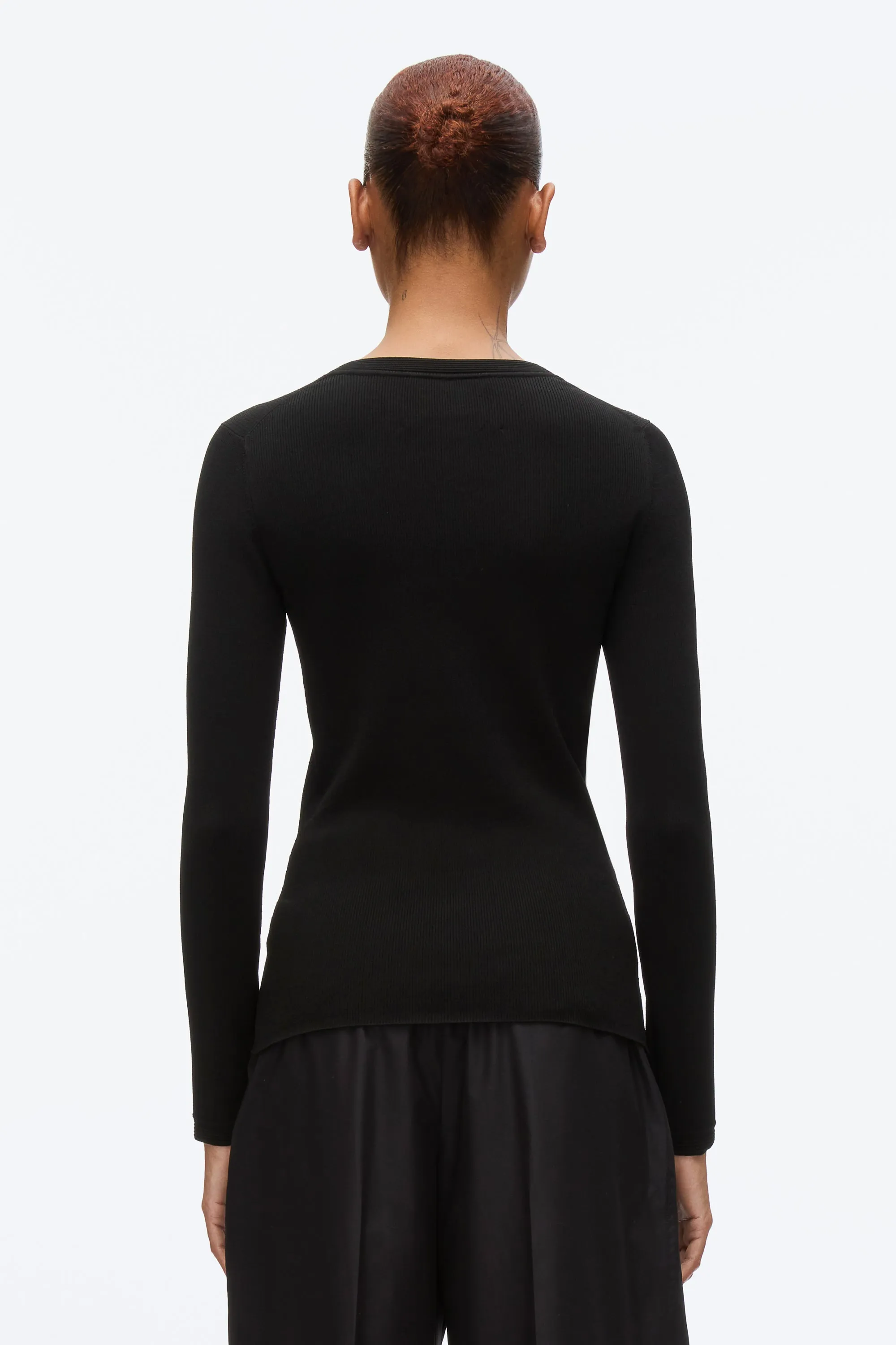 Compact Rib Long Sleeve Tee