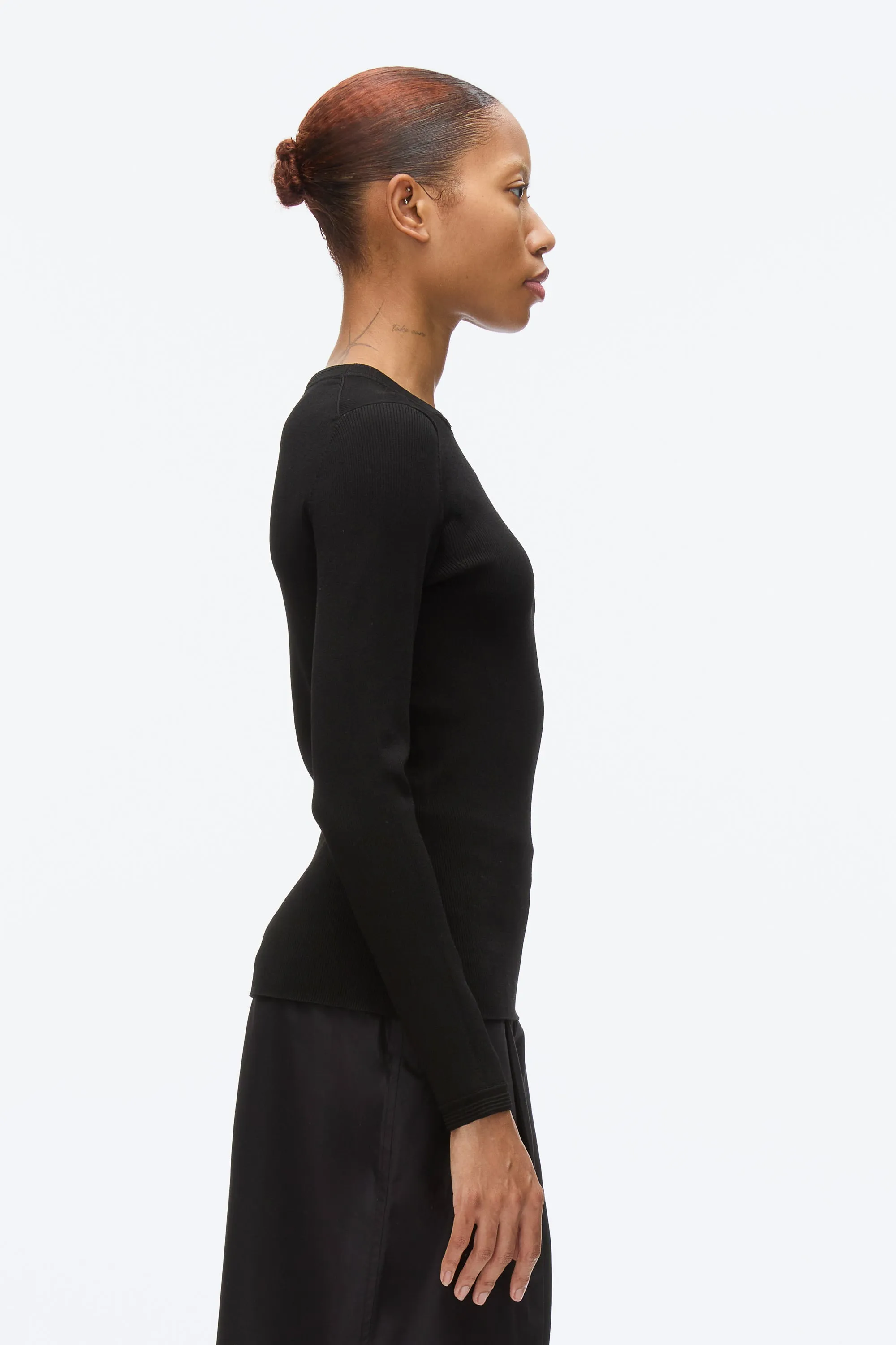 Compact Rib Long Sleeve Tee