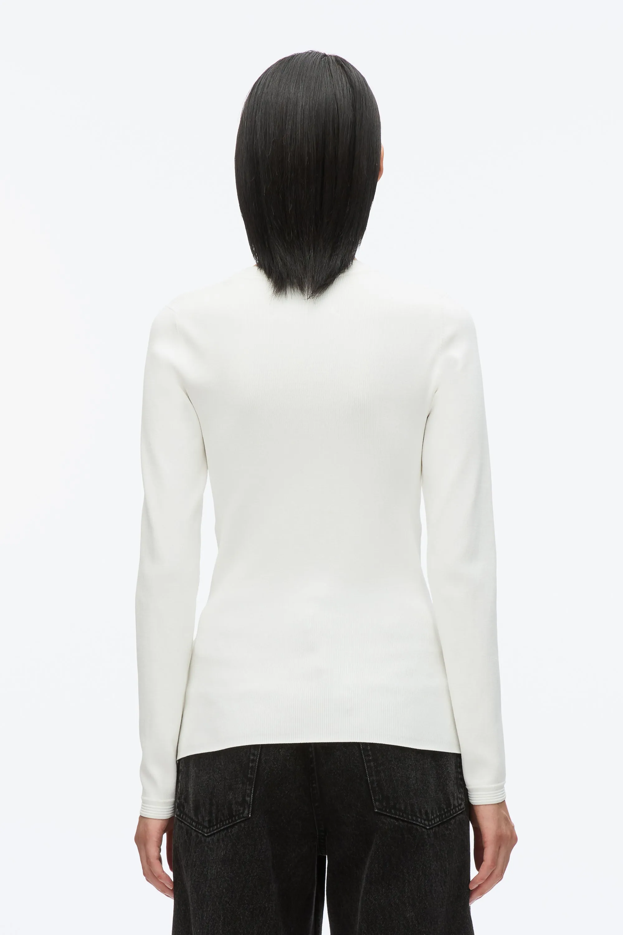 Compact Rib Long Sleeve Tee