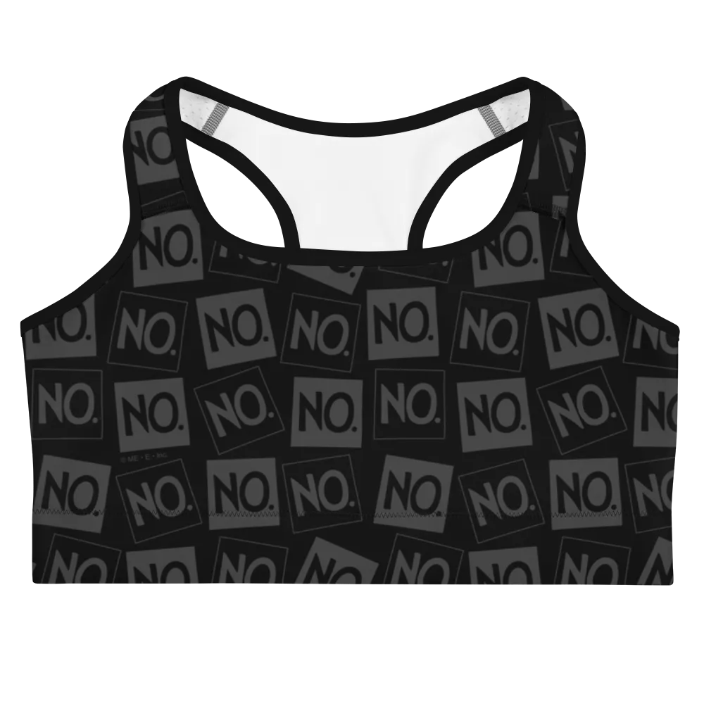Complete Sentence Checks Charcoal Sports Bra