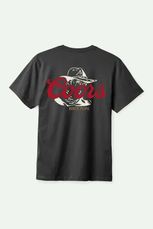 Coors Wayne S/S Standard T-Shirt - Black Brixton