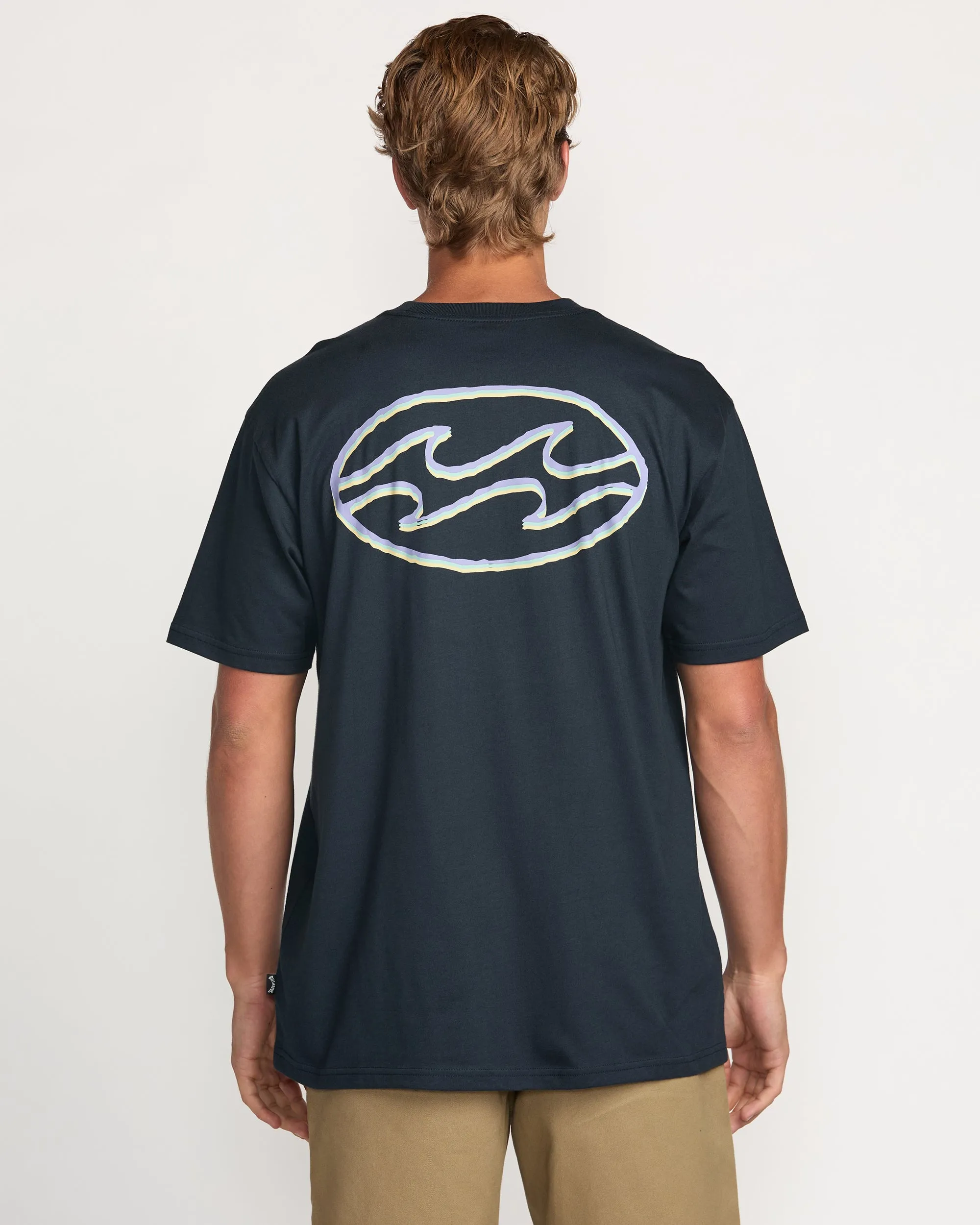 Crayon Wave Premium Tee - Navy Billabong