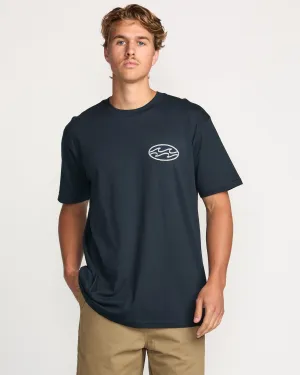 Crayon Wave Premium Tee - Navy Billabong